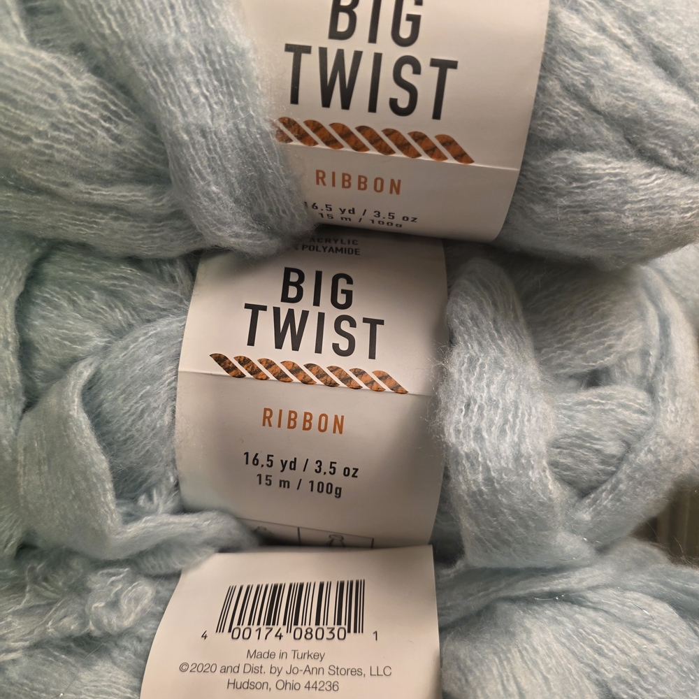 Big Twist Ribbon Yarn -Celadon (5) - Picture 2 of 8